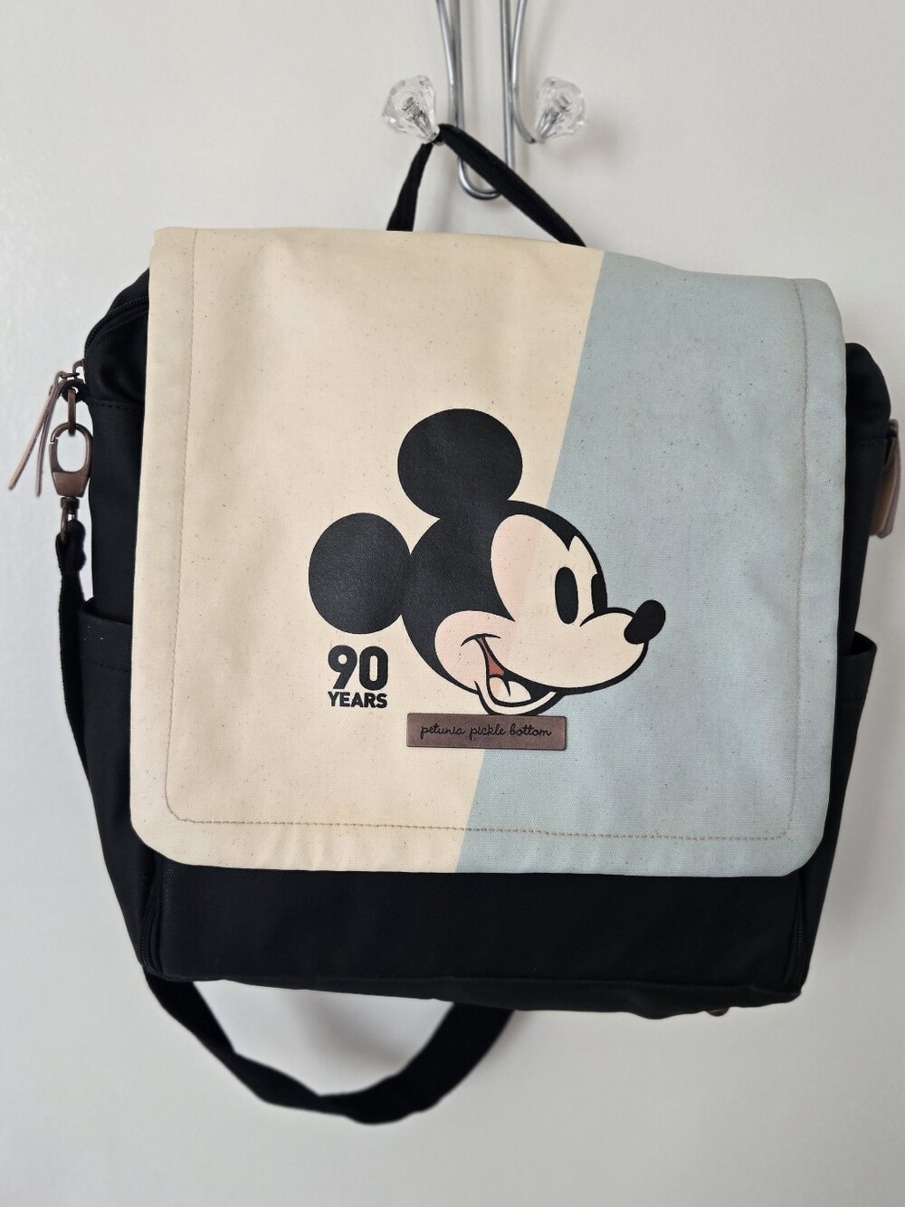 Petunia Pickle Bottom Disney Mickey Mouse 90th  Blocked Boxy Diaper Bag Backpack